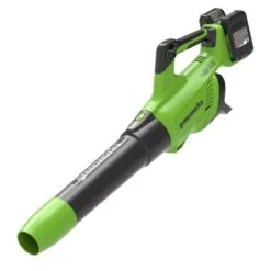 GreenWorks GD24X2ABK2X Brushless 48V (2 X 24V) Cordless Axial Blower (with 2 X 2Ah Batteries & Charger) -Garden Tool Store gwgd24x2ab