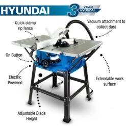 Hyundai HYTS1800E 1800W 30mm Electric Table Saw -Garden Tool Store hyts1800e features