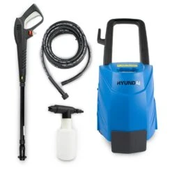 Hyundai HY145HPW-1 2100psi 80°C 2.3kW Electric Hot & Cold Pressure Washer -Garden Tool Store hyundai hy145hpw pressure washer with accessories