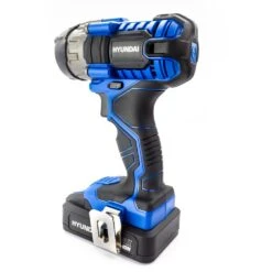 Hyundai HY2177 20V MAX 180Nm Cordless Impact Driver & 32 Piece Drill Bit Accessory Set 18 Hyundai HY2177 20V MAX 180Nm Cordless Impact Driver & 32 Piece Drill Bit Accessory Set -Garden Tool Store hyundai hy2177 impact driver rear angle