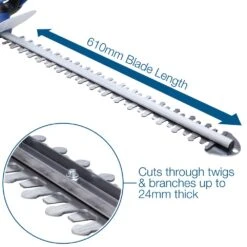 Hyundai HYHT680E Electric Hedge Trimmer -Garden Tool Store hyundai hyht680e hedge trimmer blade features