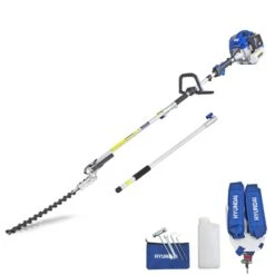 Hyundai HYPT5200X Long Reach Petrol Hedge Trimmer -Garden Tool Store hyundai hypt5200x pole hedge trimmer everything