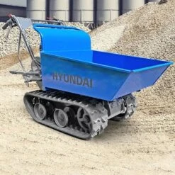 Hyundai HYTD300 300kg Tracked Power Barrow / Mini Dumper / Transporter -Garden Tool Store hyundai hytd300 lifesstyle 1