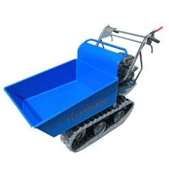Hyundai HYTD300 300kg Tracked Power Barrow / Mini Dumper / Transporter -Garden Tool Store hyundai hytd300 mini dumper angle