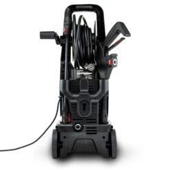 Hyundai HYW1900E 1900W 2100psi 145bar Electric Pressure Washer -Garden Tool Store hyundai hyw1900e pressure washer rear with accessories