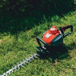 Mitox 600DX Premium Petrol Hedge Trimmer -Garden Tool Store mitox 600dx hedge trimmer lifestyle