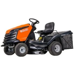 Oleo-Mac OM 92/13 H Hydrostatic Rear Collect Lawn Tractor -Garden Tool Store oleo mac om92 13h lawn tractor side