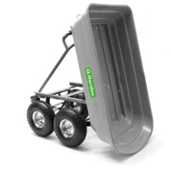 Q Garden QGPGC 150kg Poly Dump Cart -Garden Tool Store q garden cart tipping 2