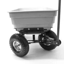 Q Garden QGPGC 150kg Poly Dump Cart -Garden Tool Store q garden cart turning