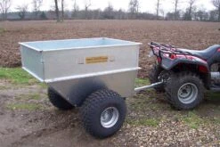 SCH QDGT 500kg Large Capacity Galvanised Tipping Trailer With Flotation Wheels -Garden Tool Store qdgt 2