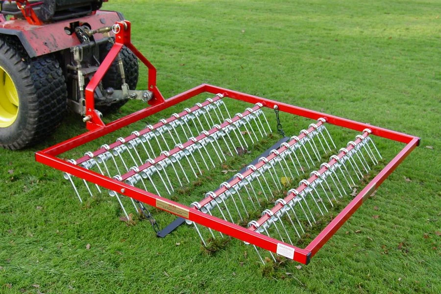 SCH 60" Four Row Scarifying Rake On Three Point Linkage 3 SCH 60" Four Row Scarifying Rake On Three Point Linkage