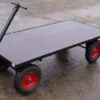 SCH FBT3 72" Long Four Wheel Flat Bed Trailer -Garden Tool Store sch fbt3 angle