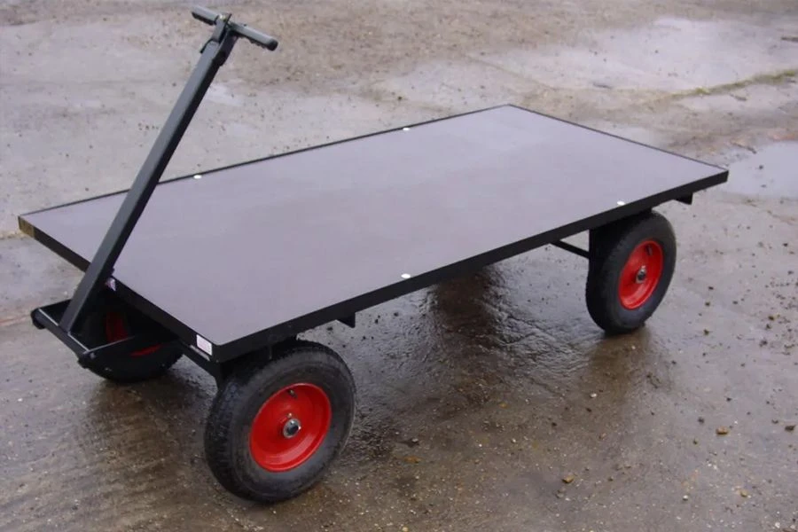 SCH FBT3 72" Long Four Wheel Flat Bed Trailer 3 SCH FBT3 72" Long Four Wheel Flat Bed Trailer