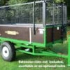 SCH HTRL2 1000kg Two-Wheel Hydraulic Tipping Trailer - Double Acting Ram -Garden Tool Store sch htrl1 green 1