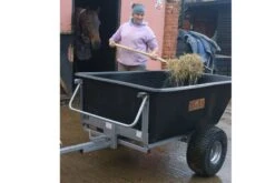 SCH LCPTP Large 500kg Capacity Plastic Tipping Trailer -Garden Tool Store sch lcptp horse