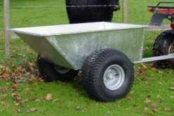 SCH QDT 500kg Galvanised Tipping Dump Trailer With Flotation Wheels 10 SCH QDT 500kg Galvanised Tipping Dump Trailer With Flotation Wheels -Garden Tool Store sch qdt