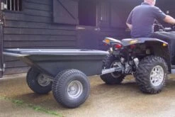 SCH QPTP 500kg Plastic Bodied Tipping Trailer With Wide Profile Wheels -Garden Tool Store sch qtpt quad