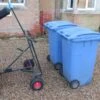 SCH WBTM Dual Bin Trailer 1 SCH WBTM Dual Bin Trailer -Garden Tool Store sch wheelie bin trailer