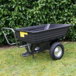 The Handy THTPDC 295kg Towed/Push Poly Dump Cart -Garden Tool Store the handy thtpdc cart lifestyle