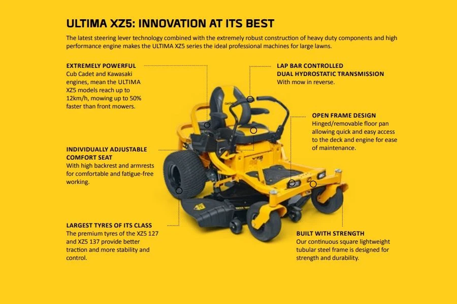 Cub Cadet Ultima XZ5 L127 50" Zero-Turn Ride-On Mower 8 Cub Cadet Ultima XZ5 L127 50" Zero-Turn Ride-On Mower - Image 6