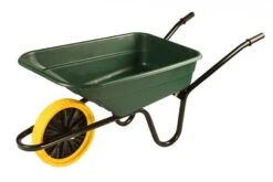 The Walsall Shire Multi Purpose Barrow In A Box - Green - Puncture-Proof Wheel