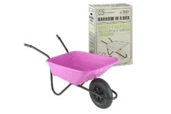 The Walsall Shire Multi Purpose Barrow In A Box - Pink - Pneumatic Wheel