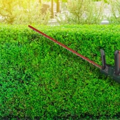 Webb Eco WEV20HTB2 20V Cordless Hedge Trimmer (with 2Ah Battery & Charger) -Garden Tool Store webb eco wev20htb2 hedge trimmer lifestyle blade