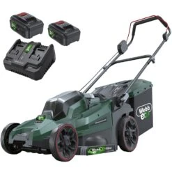 Webb Eco WEV20X2LM43B4X 40V (20V+20V) Push Cordless Lawn Mower (with 2 X 4Ah Batteries & Twin Charger)
