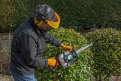 Webb HC600 60cm Petrol Hedge Trimmer -Garden Tool Store webb hc600 hedge trimmer lifestyle side
