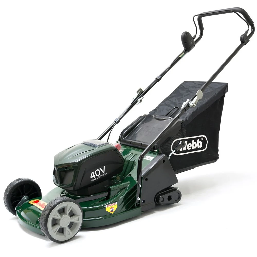 Webb RR17LIP Supreme 40V 3-in-1 Push Rear Roller Cordless Lawn Mower (with 4Ah Battery & Charger) 4 Webb RR17LIP Supreme 40V 3-in-1 Push Rear Roller Cordless Lawn Mower (with 4Ah Battery & Charger) - Image 2